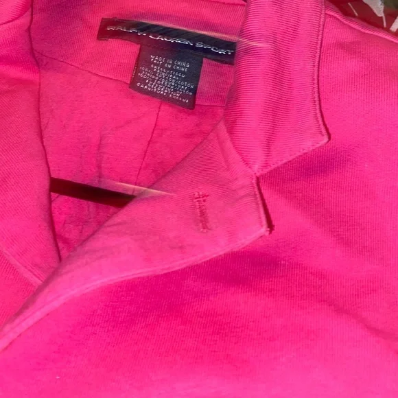 SOLD! Ralph Lauren Sport Jersey Pink Crown Crest Blazer Size 10 - Picture 8 of 9
